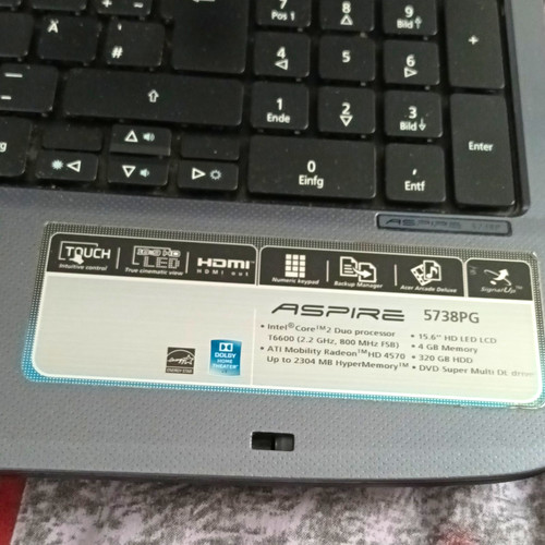 Acer aspire 5738pg zoll - 5738pg,