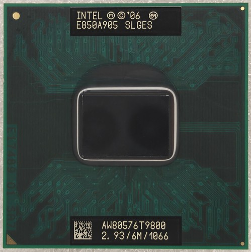 Intel core duo mobile - core, t9800